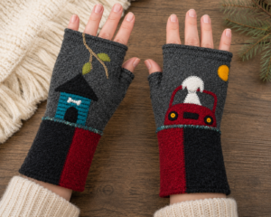 Wool Fingerless Gloves