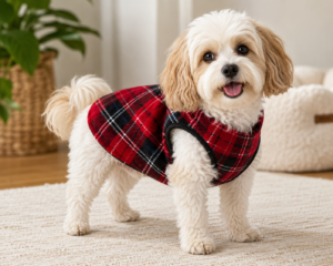 Fleece Flannel Dog Jacket