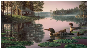 Northern Tranquility Mini Art Print by Kim Norlien