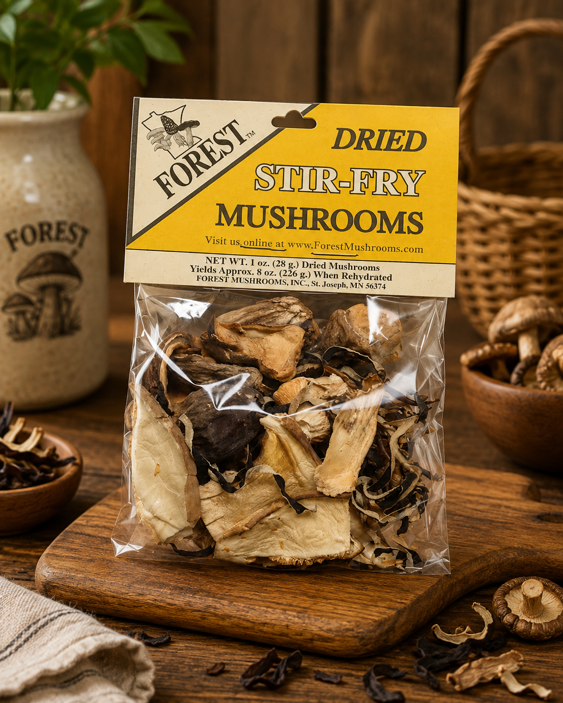 Dried Stir fry Mushrooms 