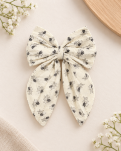 Vintaged Fleur Oversized Bow